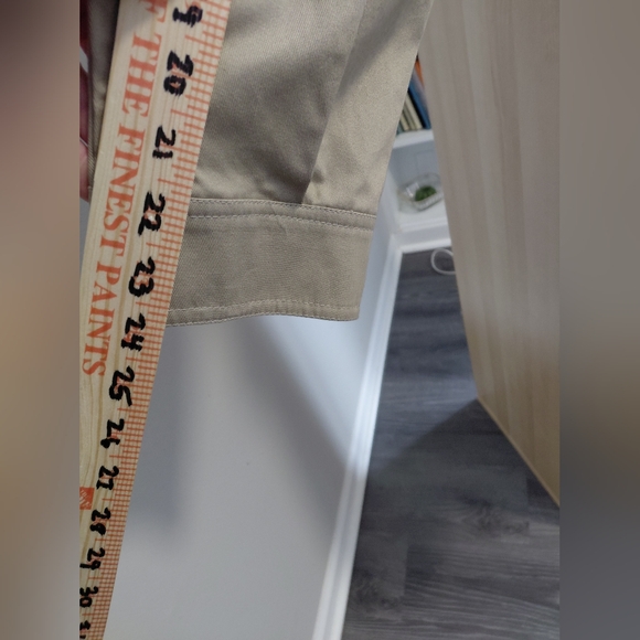 NWT Mossimo Khaki Tan Belted Lined Trench Coat W/Hood Size 2XL Spring Jacket - Picture 8 of 9